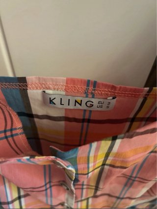 Mono corto con estampado a cuadros