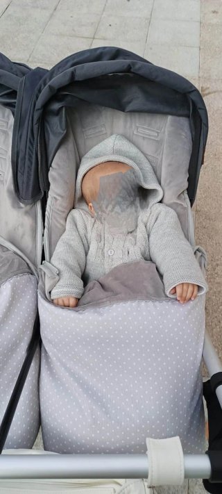 Dos Sacos Hamaca Mountain Buggy Duet KUKU GRIS