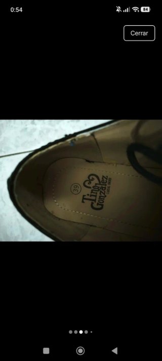 Zapatos Oxford charol negro T.39