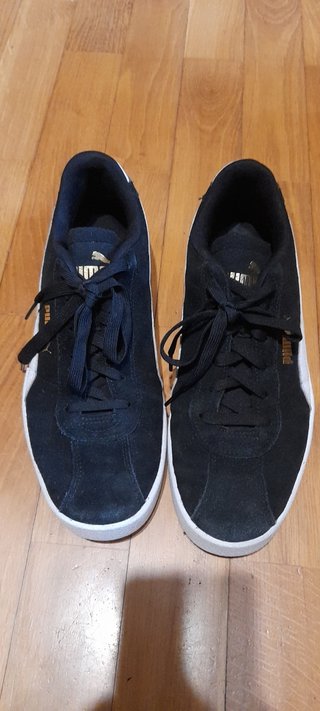 Zapatillas Puma Court Clean Negro/Blanco