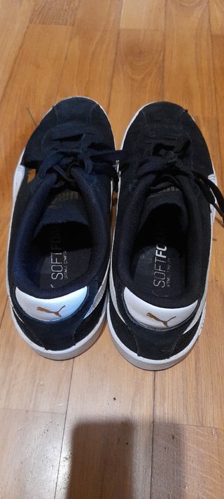 Zapatillas Puma Court Clean Negro/Blanco