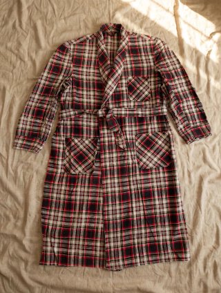 Vestaglia uomo quadri XL rossa vintage