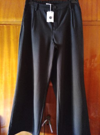 Pantalones anchos mujer negros sin estrenar