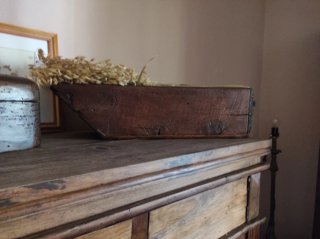 Mueble TV alto rústico madera