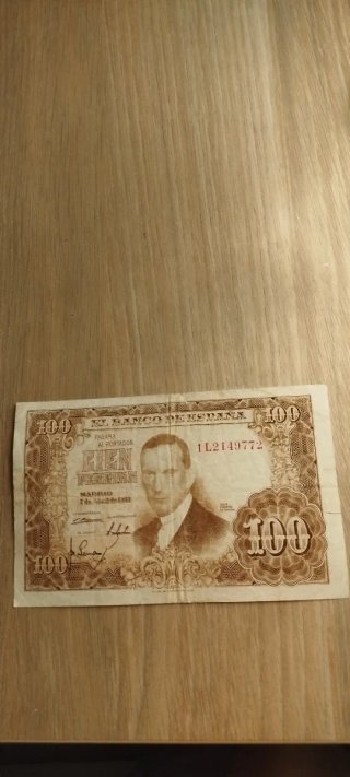 Billete 100 Pesetas Julio Romero de Torres
