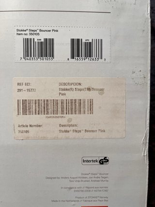 Hamaca Stokke Rosa Bebé