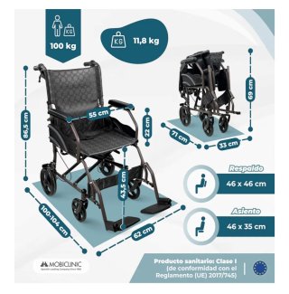 Silla de ruedas mobiclinic