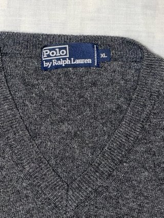 Maglione Ralph Lauren Lana Vergine Grigio XL