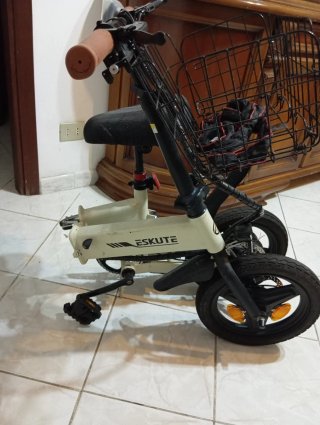 Bici elettrica Eskute pieghevole.