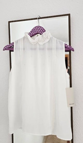 Blusa Zara cuello volante