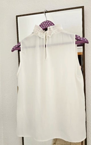 Blusa Zara cuello volante