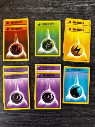 Lote 10 Energías Pokémon Base Set 1999 WOTC