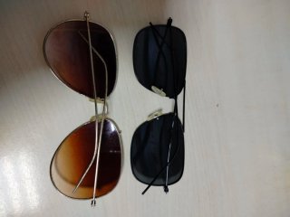 Lotto 2 Paia Occhiali da Sole Aviator