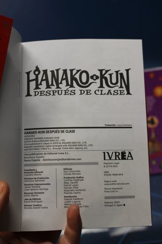 Manga. Hanako Kun. 1 - 3. Aidairo, 2019.