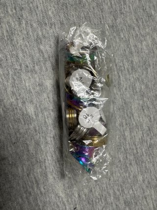 Lote de 10 Anillos Acero Inoxidable