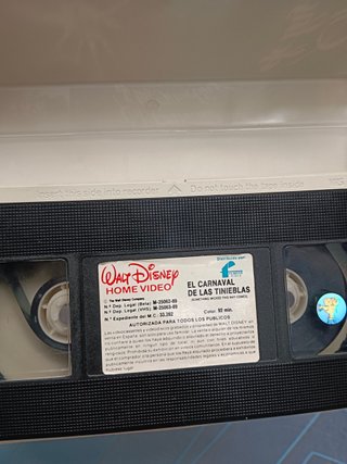 pelicula en vhs El Carnaval de las tinieblas DISNEY -Something Wicked This Way Comes