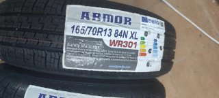2 Llantas 13” 4x98 ET30 + Neumáticos 165/70 R13