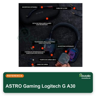 ASTRO Gaming Logitech G A30 auriculares
