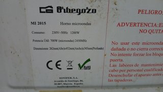 Microondas Orbegozo 700W