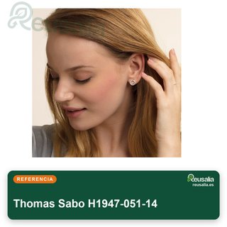 Thomas Sabo pendientes botón plata ley 925