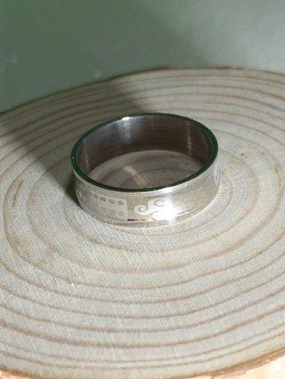 Anillos Acero Plateado Talla 12 (2 uds)