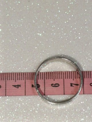 Anillos Acero Plateado Talla 12 (2 uds)