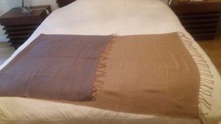 Bufanda chal reversible bicolor oversize