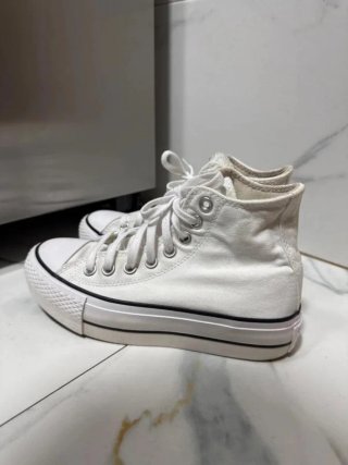 Converse blancas plataforma