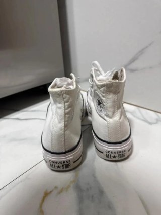 Converse blancas plataforma