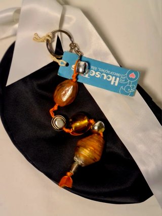 Porta-chaves / Pendente Mala Artesanal 22cm