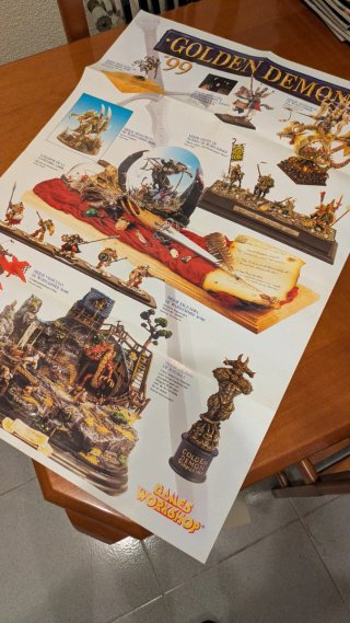 Pósters Warhammer Golden Demon 1999 y 2000