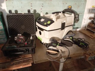 FESTOOL. Lijadoras y aspiradora,y nivel Bultmeier