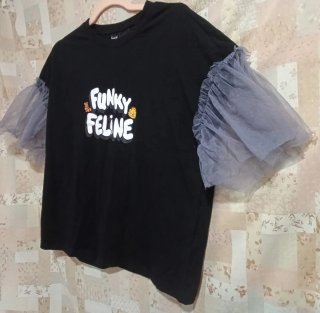 Nuevo. Conjunto Garfield Tul Camiseta,Falda Larga