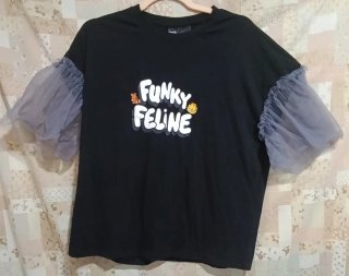 Nuevo. Conjunto Garfield Tul Camiseta,Falda Larga