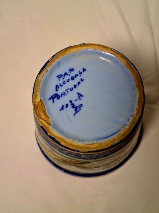 Vaso Vintage Faiança Alcobaça P.A.R.