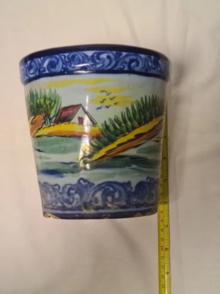 Vaso Vintage Faiança Alcobaça P.A.R.