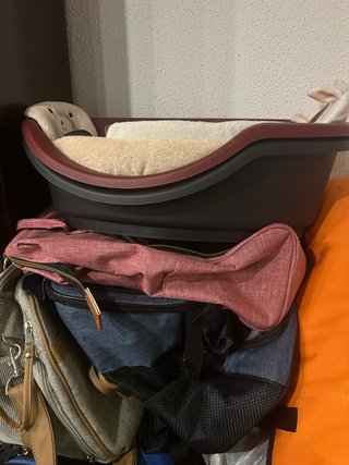 2 Lettini per Cani Beige e Rosso
