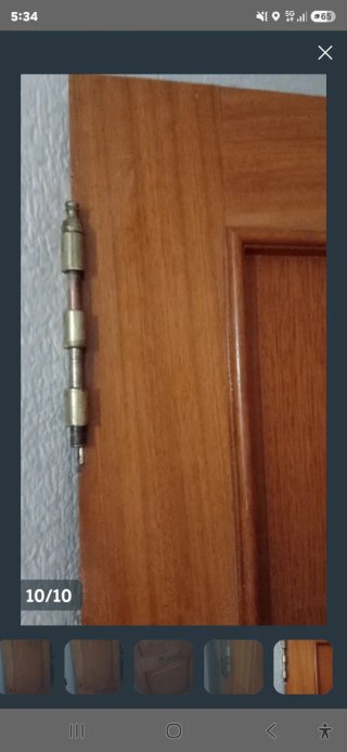 Puerta entrada madera blindada