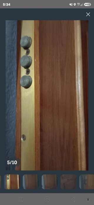 Puerta entrada madera blindada