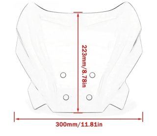 Parabrisas Deflector Viento Moto Negro