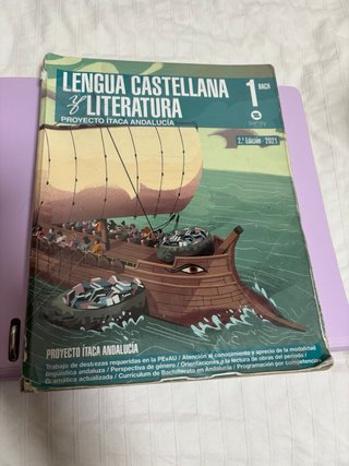 Libro de lengua castellana y literatura 1 Bach
