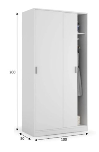 Armario puertas correderas blanco