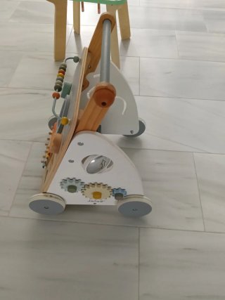 Coche Andador Janod Madera y Blanco