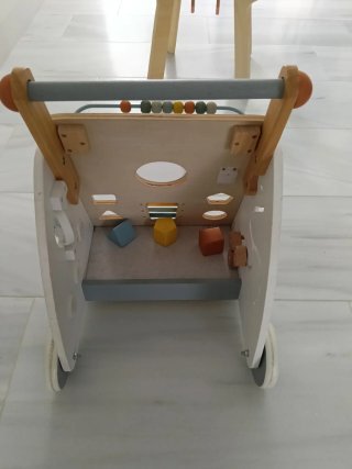 Coche Andador Janod Madera y Blanco