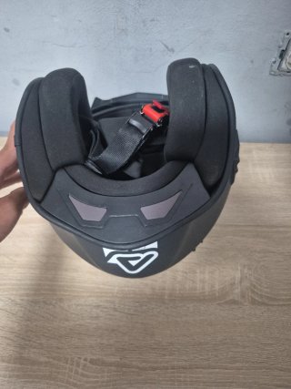 Casco de moto negro Acerbis