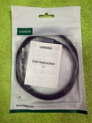 UGREEN Cable USB-C a USB-B 2.0 de Nylon trenzado
