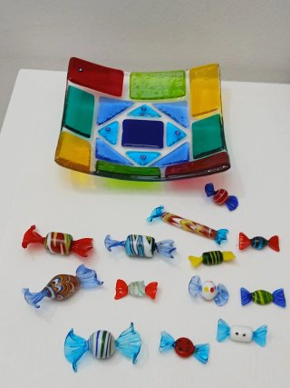 Caramelle Vetro Murano Multicolor