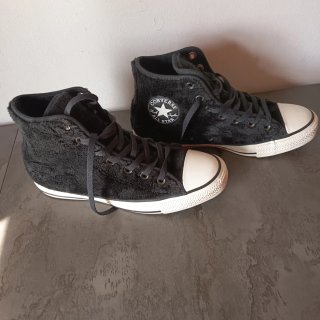 Converse All Star alte nere peluche 38