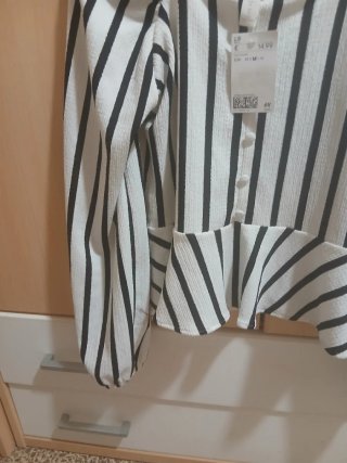 Blusa marinera rayas blancas y negras