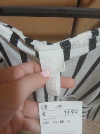 Blusa marinera rayas blancas y negras